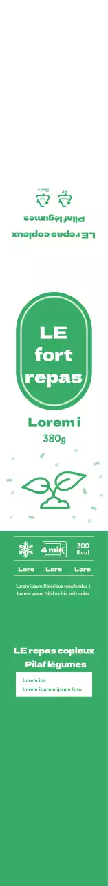 Boîte à lunch Green Simple Icon Pilaf