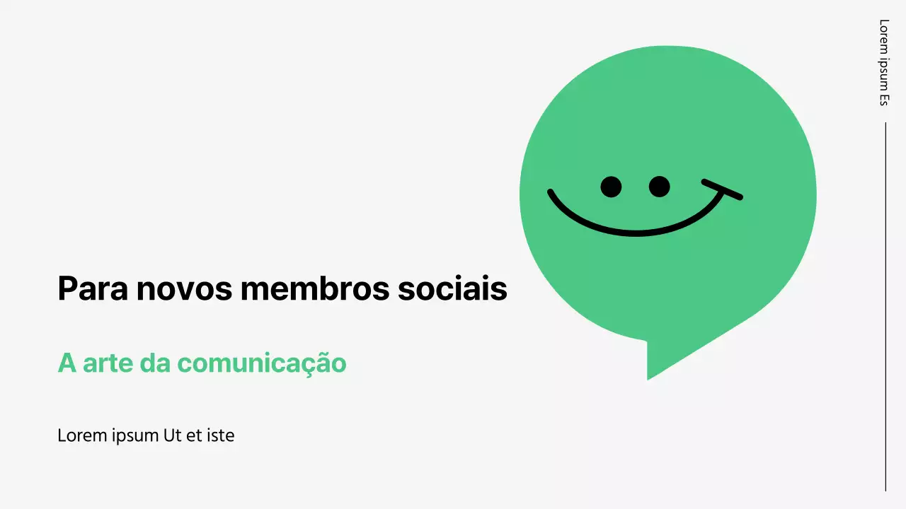 Formação em competências básicas de comunicação em verde e branco