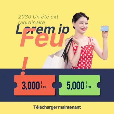 Bons de réduction pour l'été