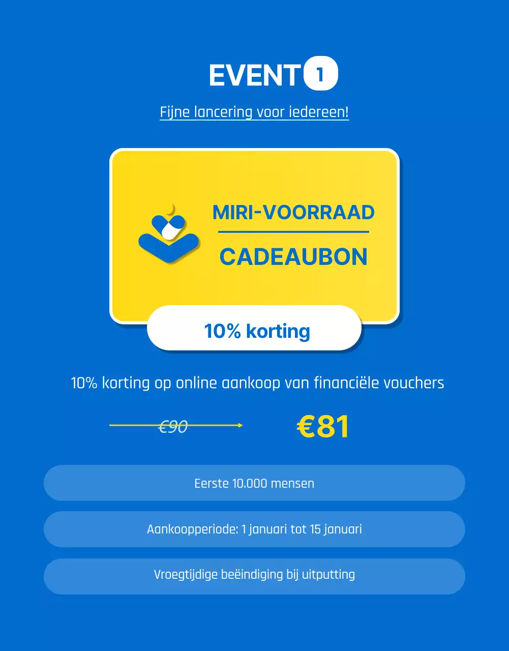 Gebeurtenissen met betrekking tot financiële instrumenten met blauwe en gele stippen