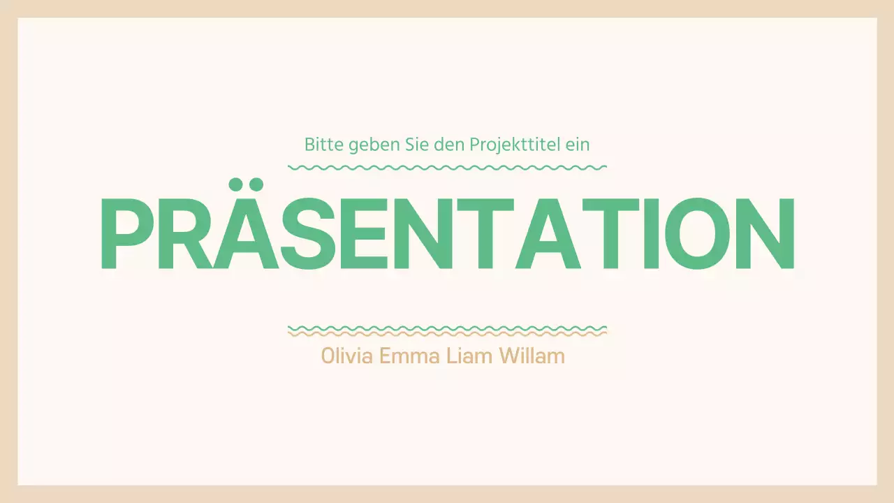 Präsentation für Haustiere