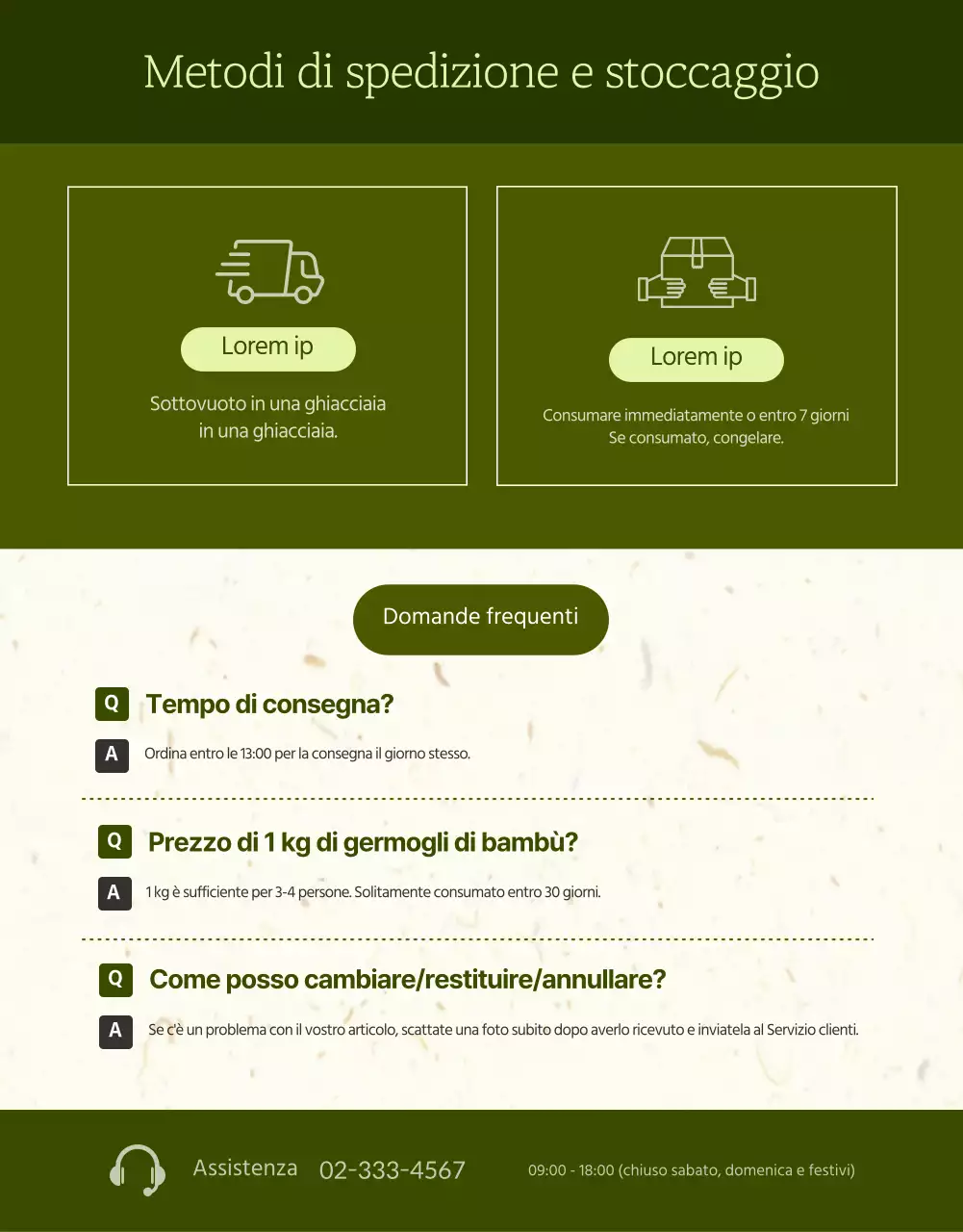 Pagina dettagliata di Green, Healthy Foods