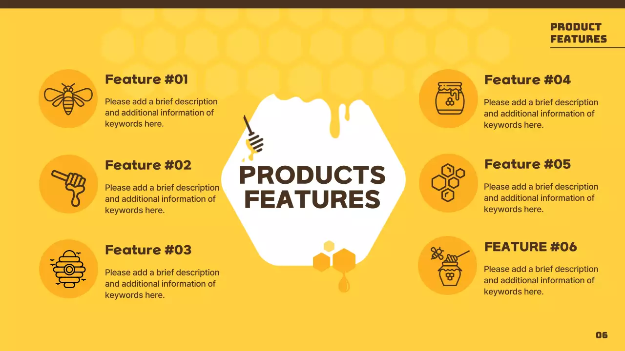 Yellow Minimal Honey Promotion Presentation