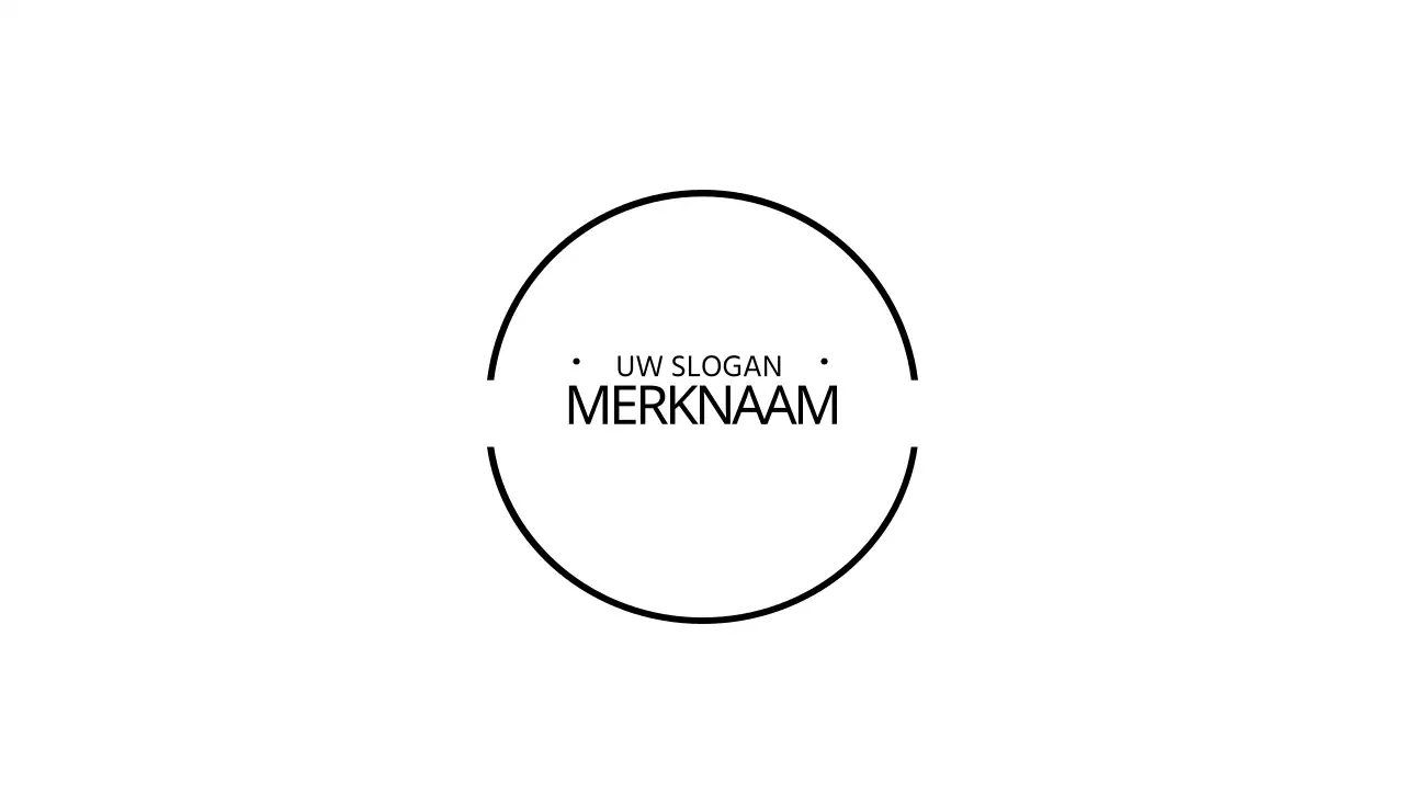 Cirkelsymbool visitekaartje