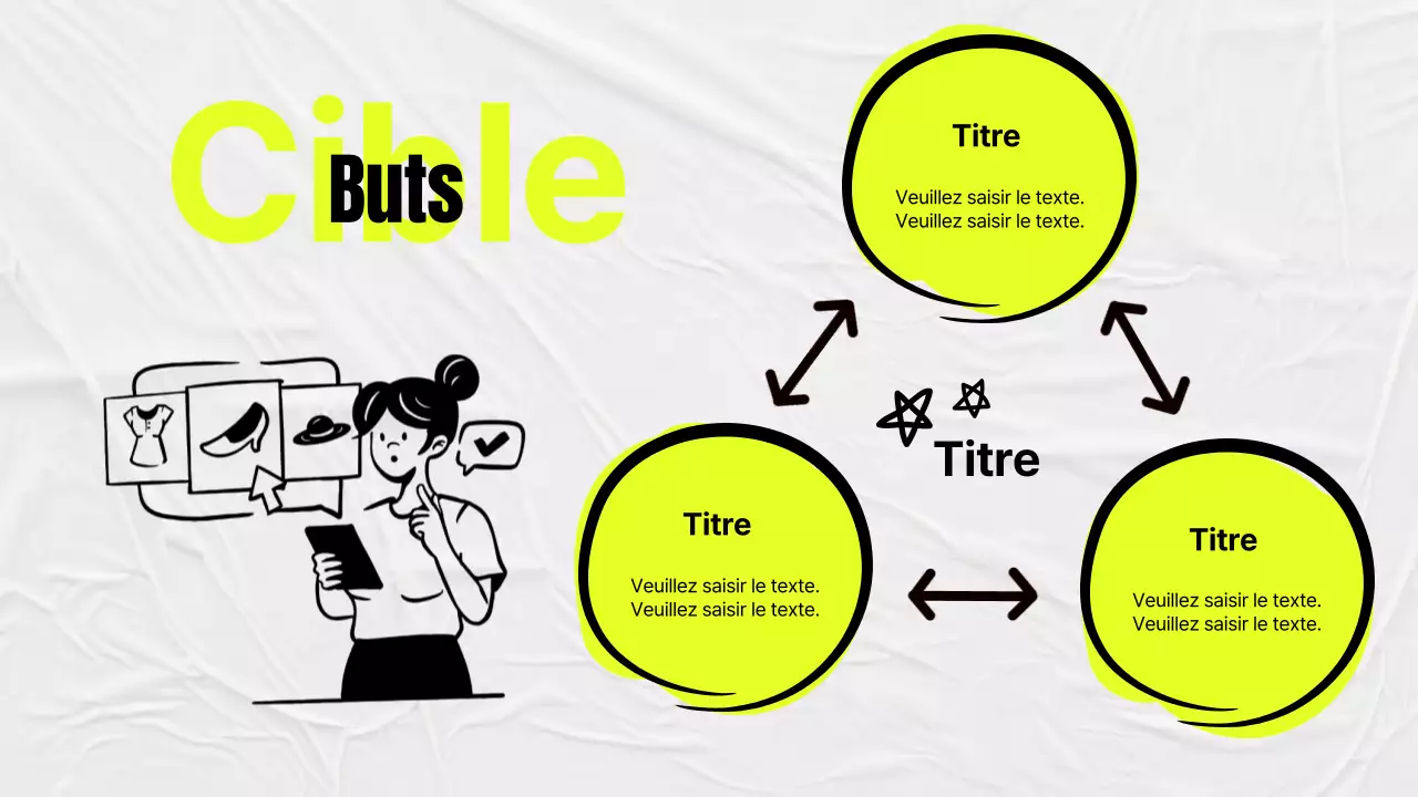 Minutes d'étude simples en jaune et gris