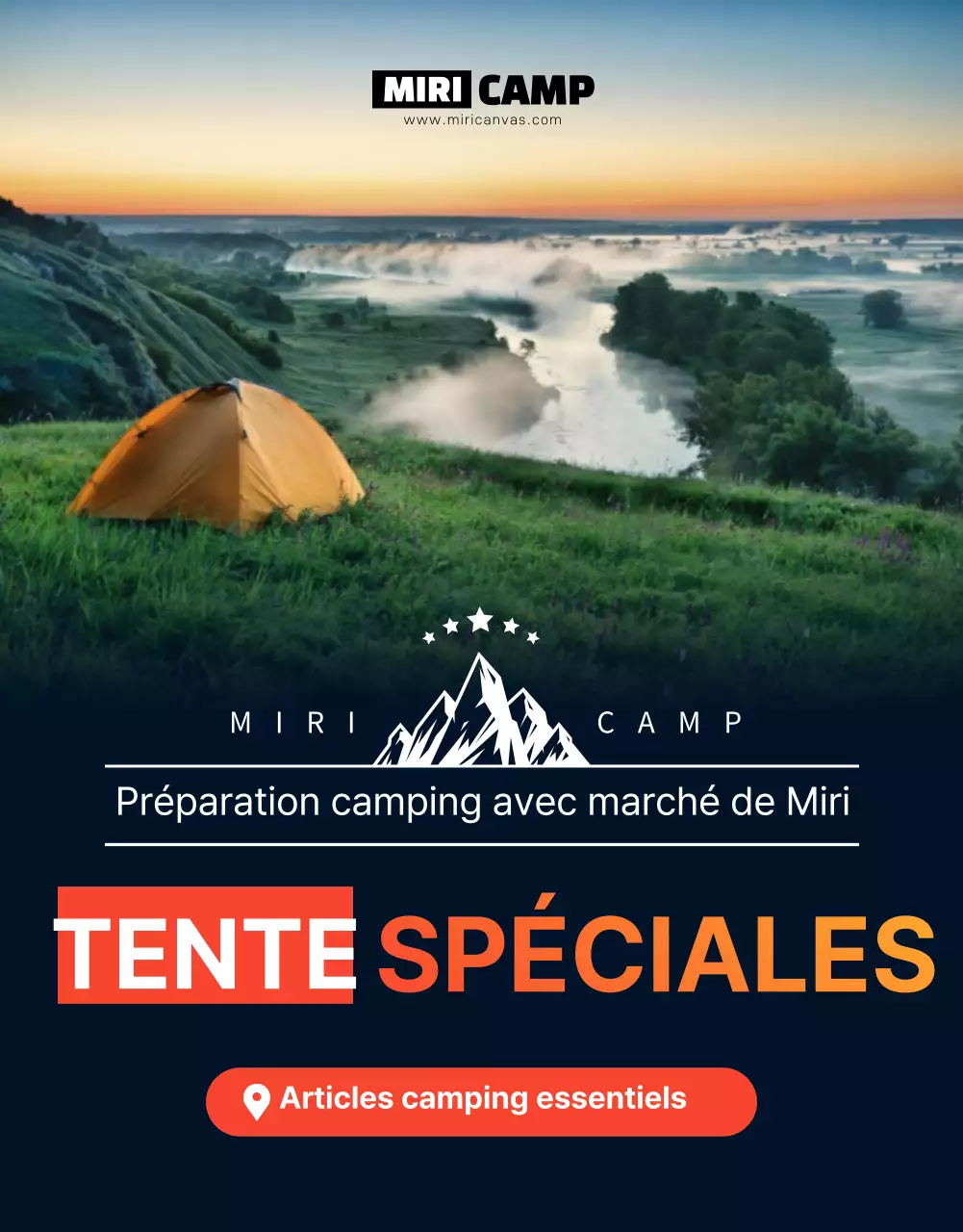 Vente de matériel de camping