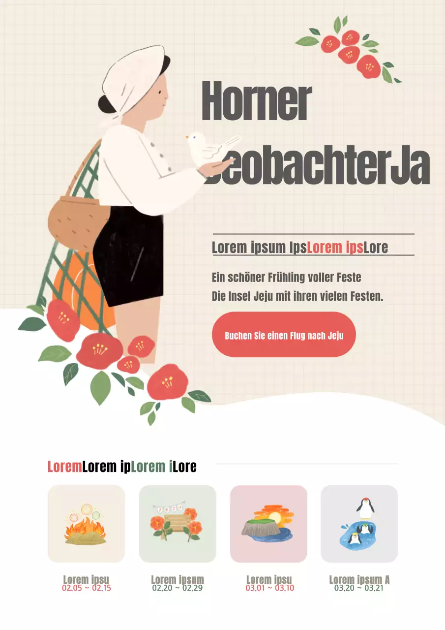 Kirschblütenbesichtigung im Frühling