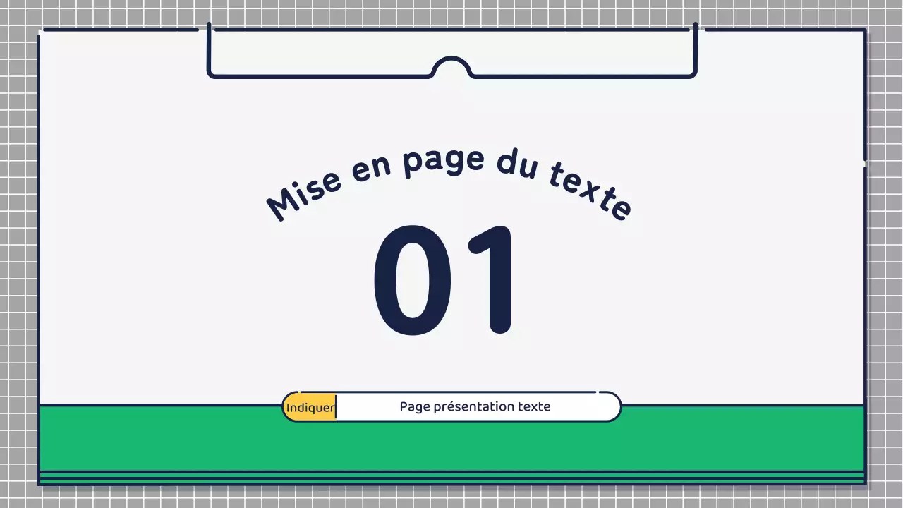 Présentation sur la conception d'icônes mignonnes et basiques en vert et jaune
