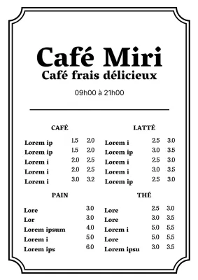 43157_Panneau de menu du café
