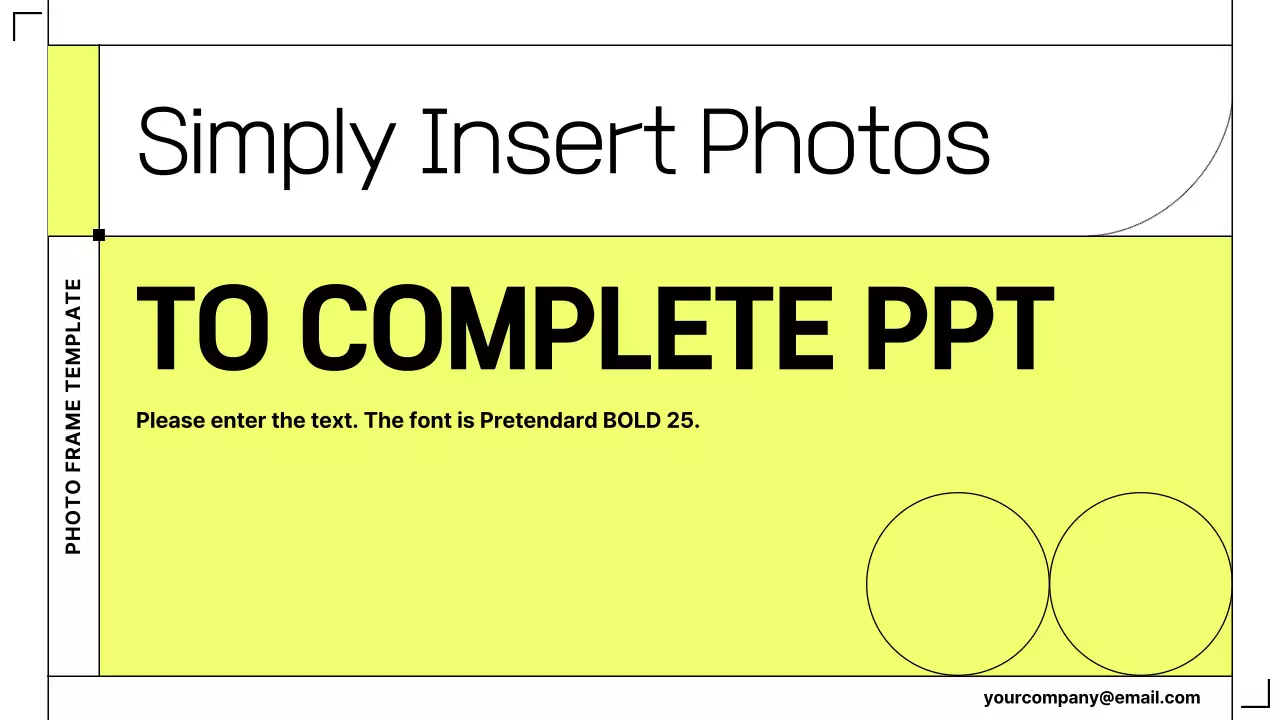 노란색 모던 사진 템플릿 프레젠테이션