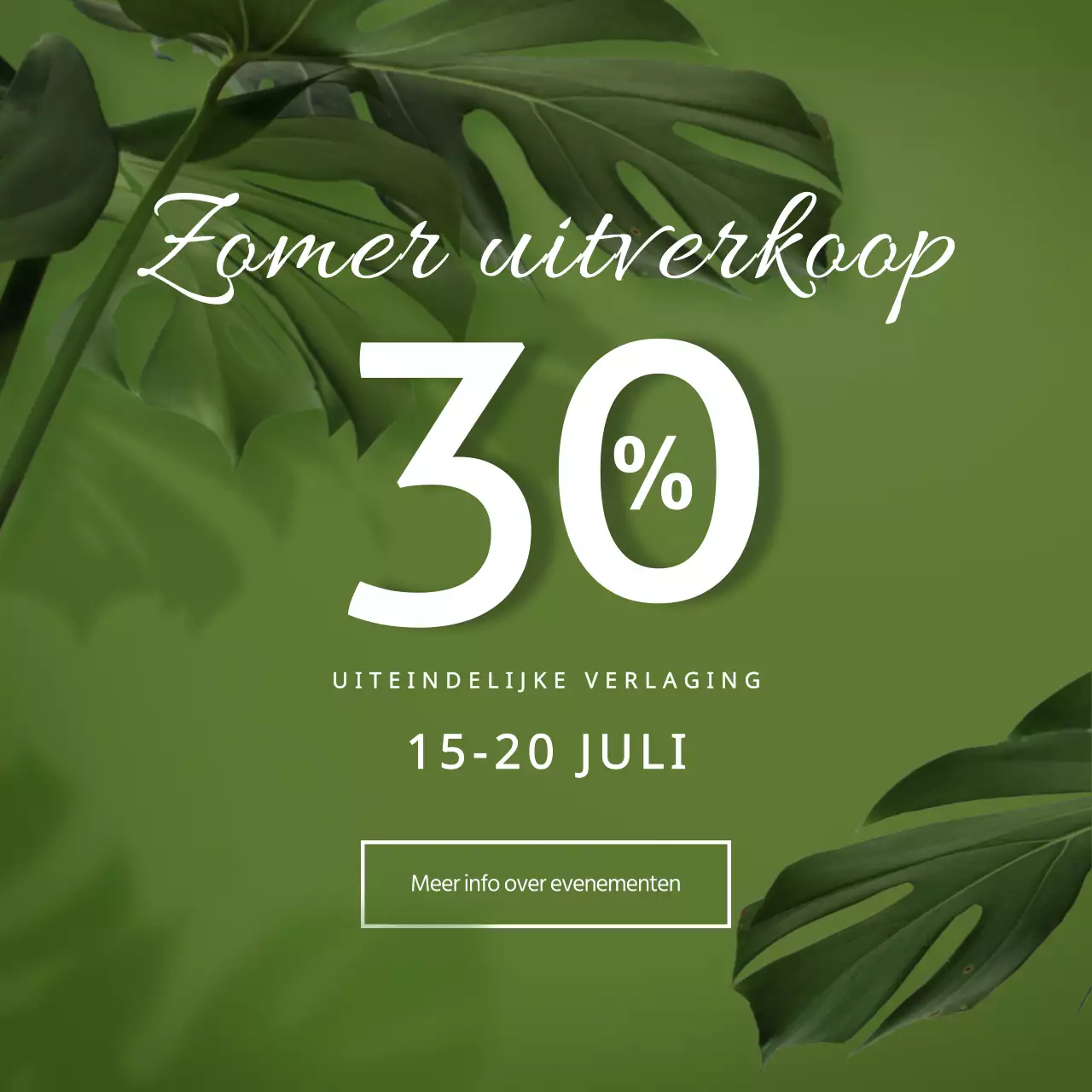 Zomer uitverkoop