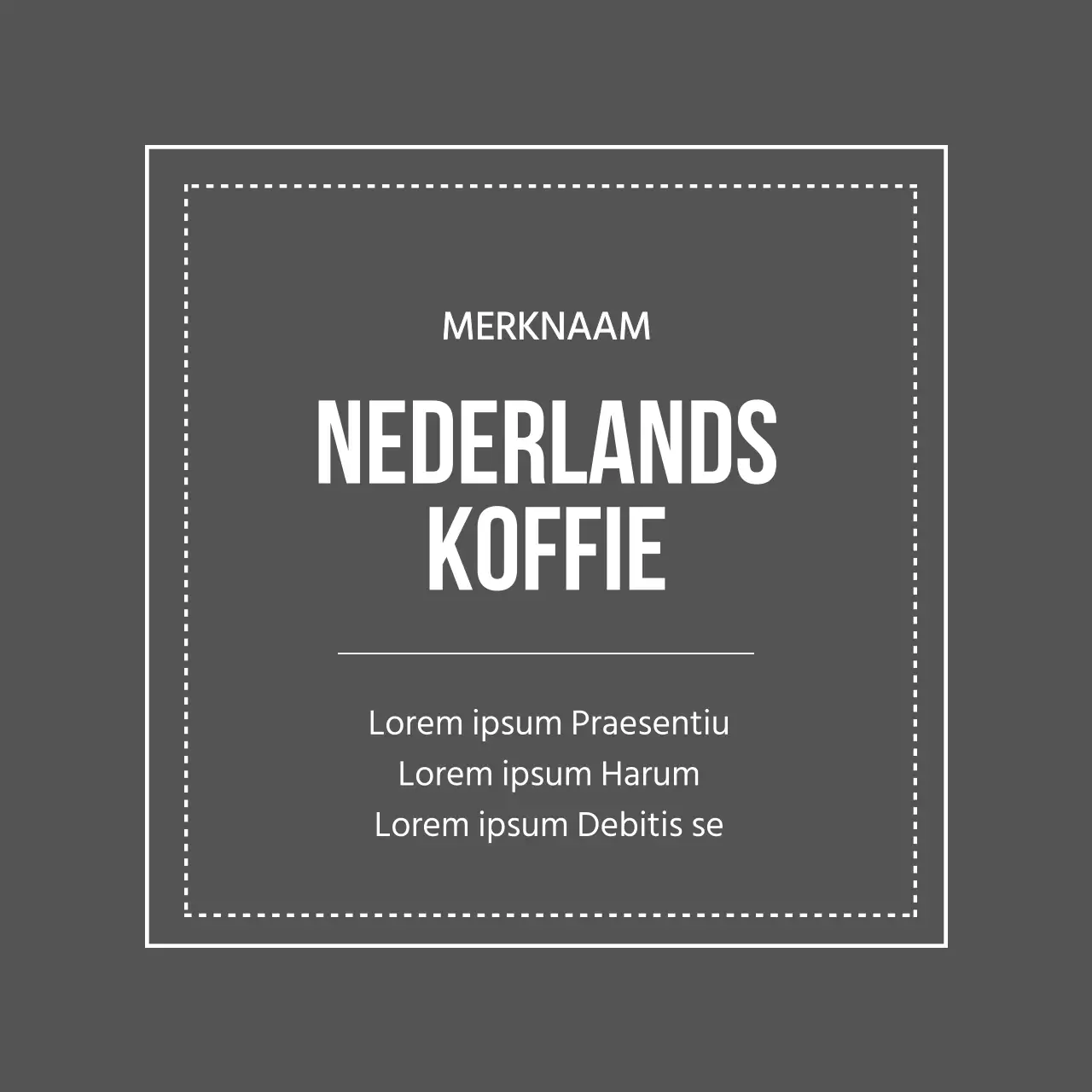 Koffie met grijze rand
