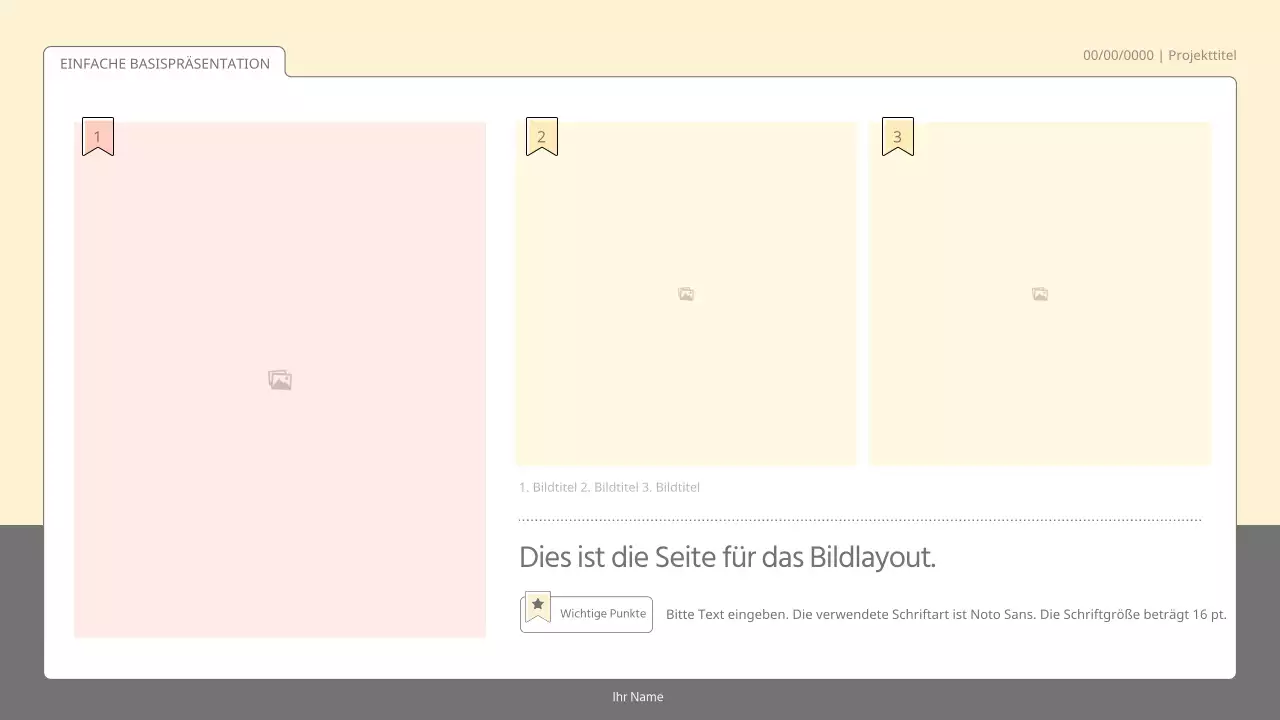 Einfaches, einfaches Präsentationskit in Pastellfarben und Weiß