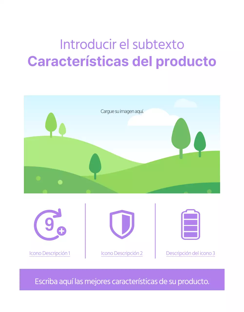Diseño básico para la venta de productos
