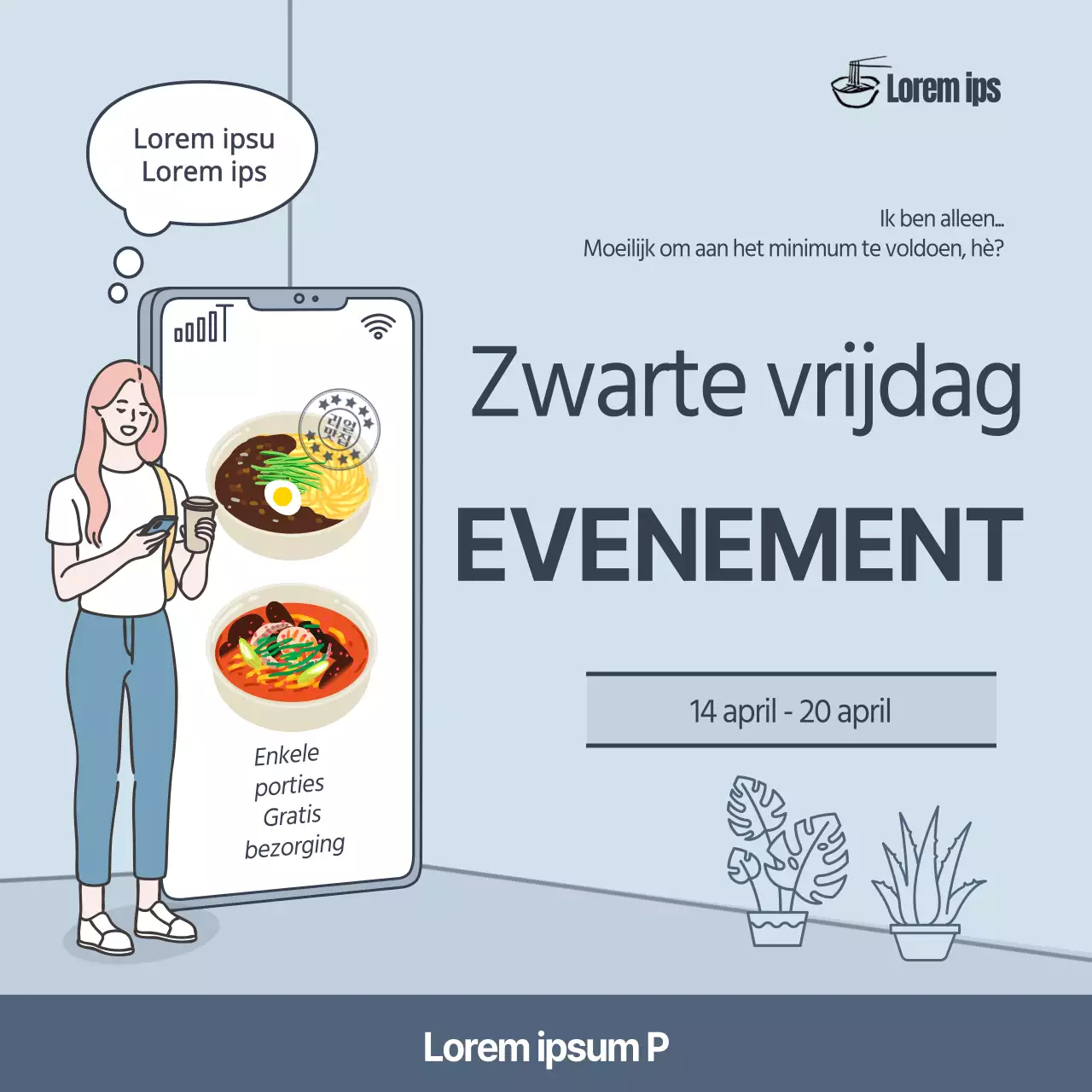 Black Friday evenement met een lichtblauwe achtergrond