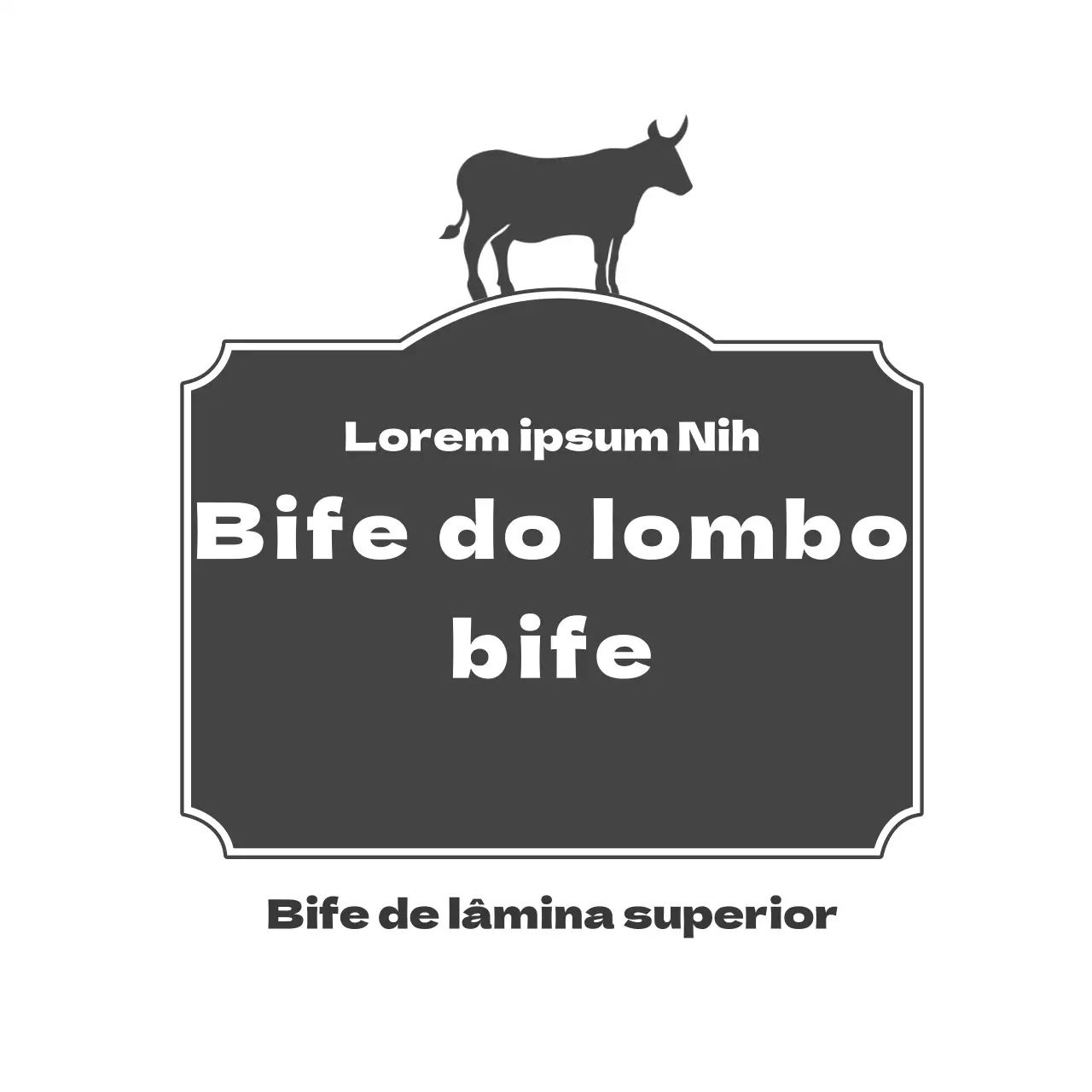 Etiquetas de bifes de flanco