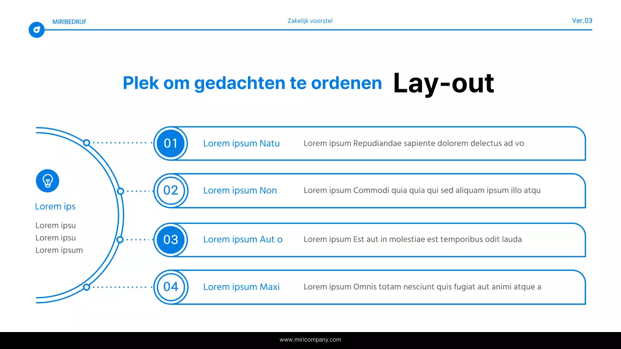 Eenvoudig blauw en wit tekstmarkeringsrapport