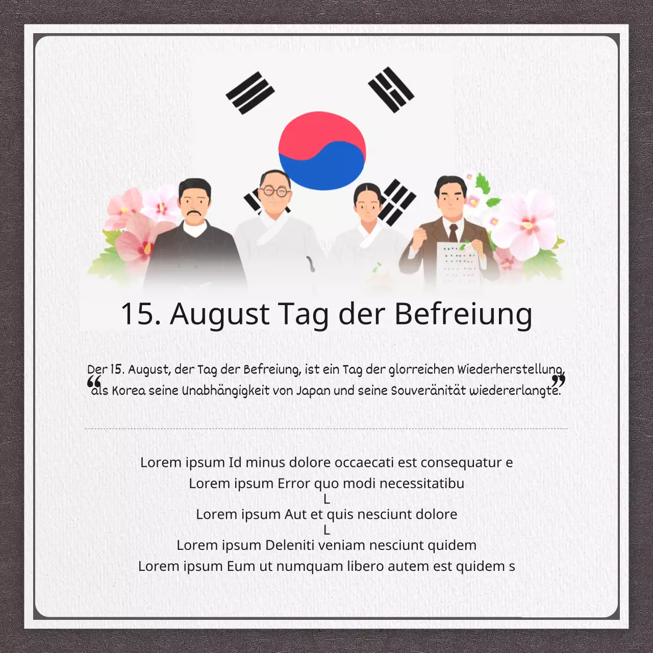 Der Dichter Yoon Dong-joo, ein stolzer koreanischer Unabhängigkeitskämpfer in Weiß und Schwarz.