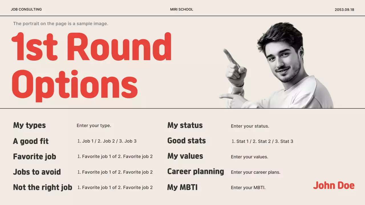 Red Modern Career Guide 프레젠테이션