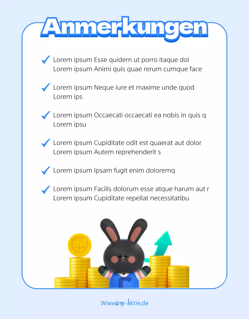 Sauberes Konzept Finanzinstrument Thema mit blauen 3D-Illustrationen