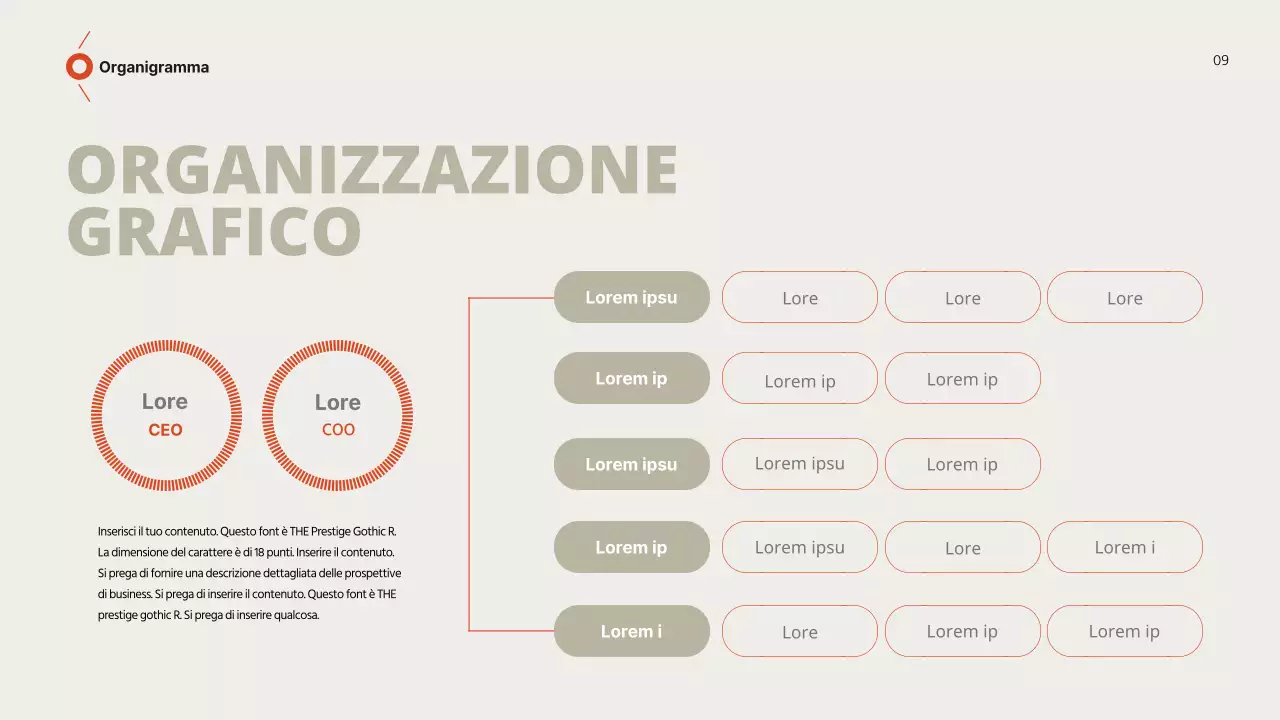 Proposta commerciale dal sapore rosso-marrone