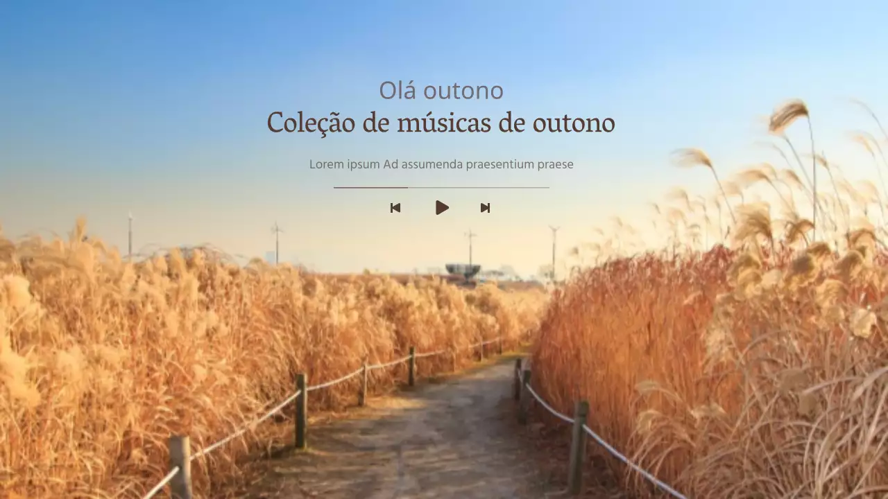 Lista de reprodução de canções de outono Olá outono