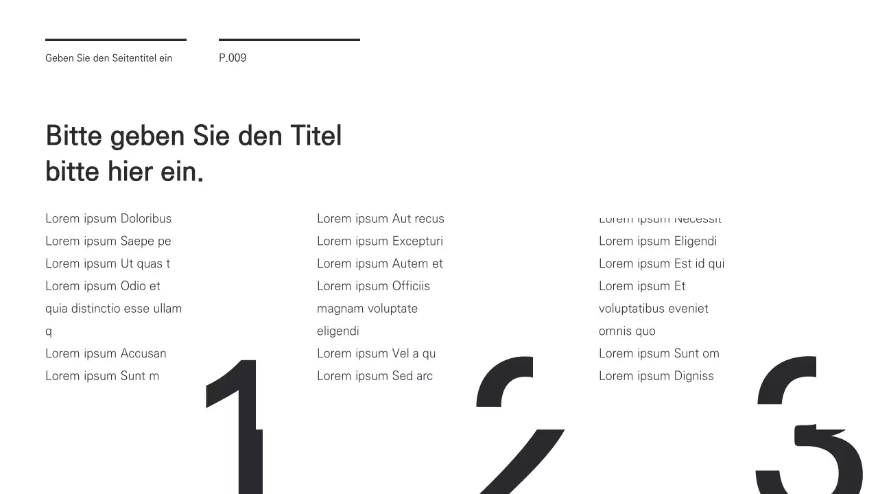 Eine schicke Präsentation