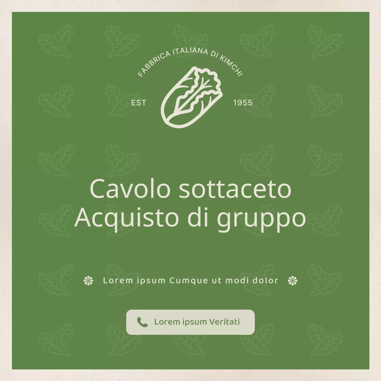 Il semplice cavolo sottaceto in verde chiaro e beige è una guida all'acquisto comune