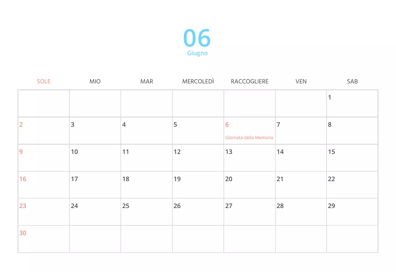 Simpatico calendario da tavolo illustrato verde a tema famiglia