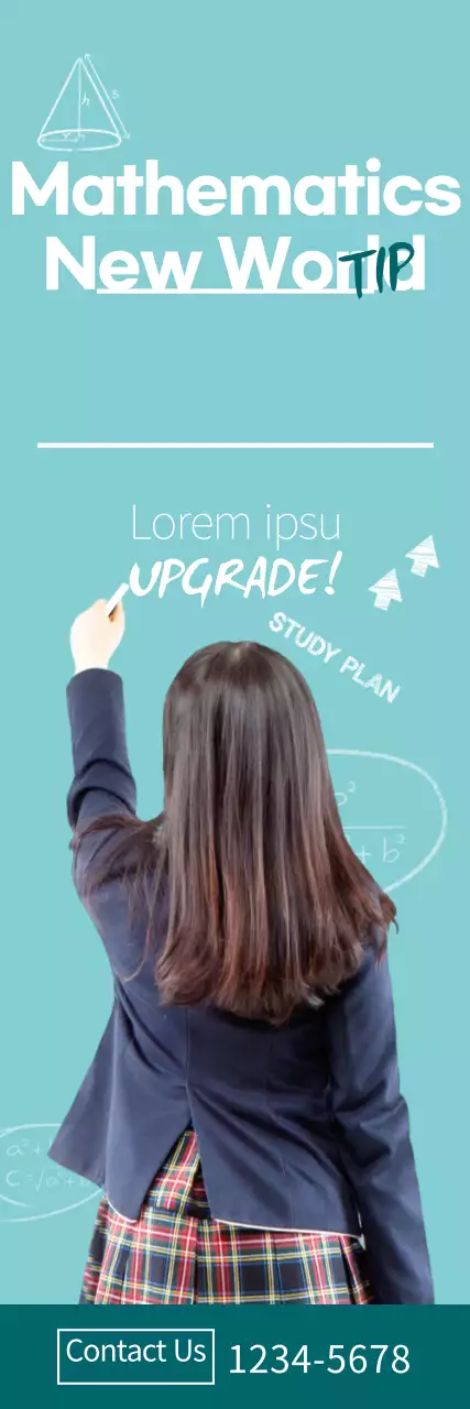 Banner de promoção da educação moderna da Mint