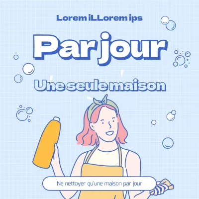 Un mignon guide d'emménagement en bleu clair et bleu