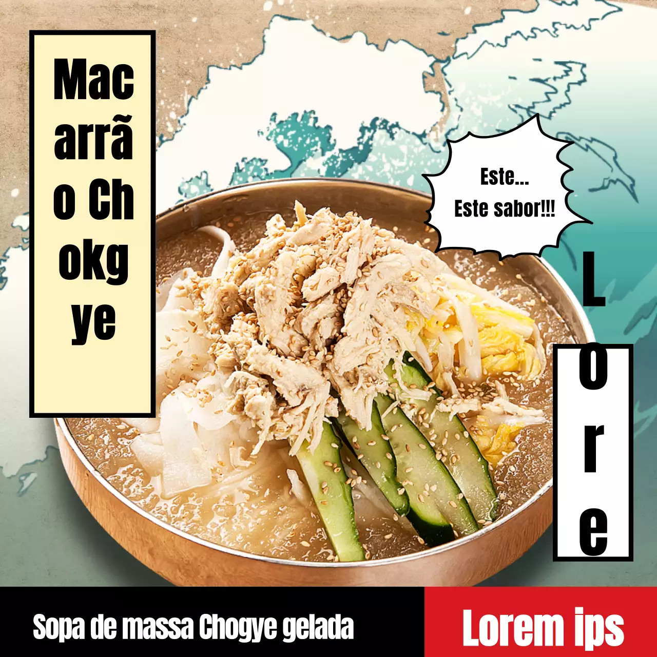 Menu de verão, ondas