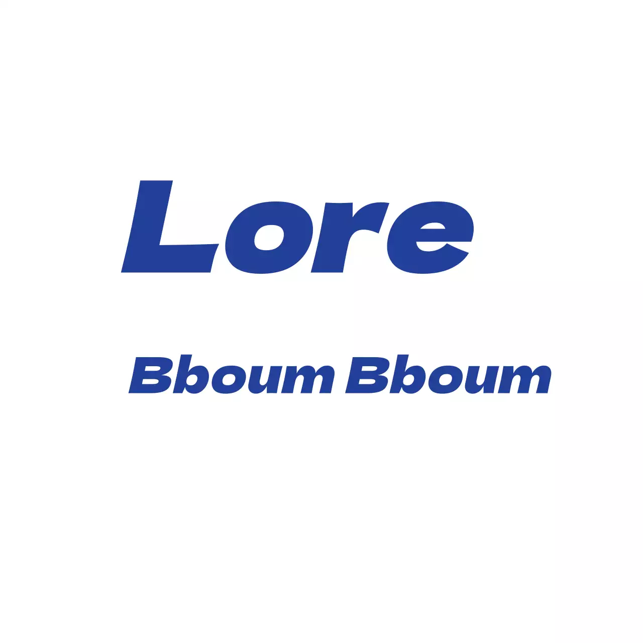 Message simple blanc bleu