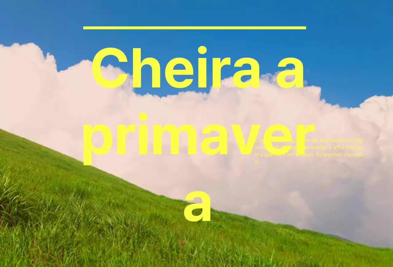 Criar uma fotografia de fundo com um conceito de primavera quente