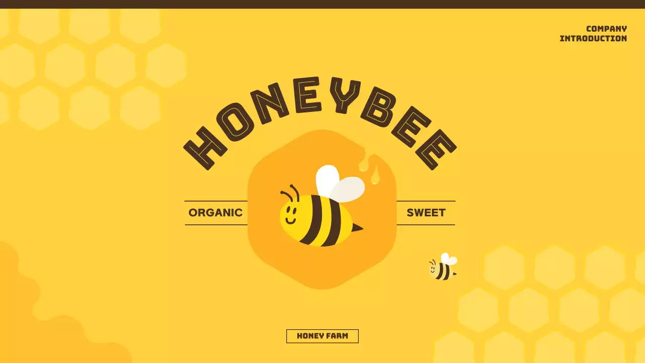 Yellow Minimal Honey Promotion Presentation
