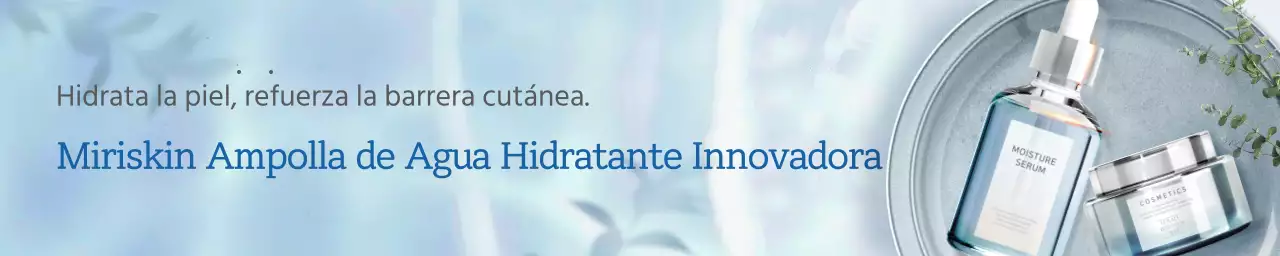 Concepto de cuidado de la piel Blue, fresh wave