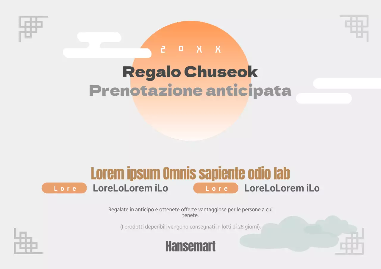Prenotazione anticipata Chuseok