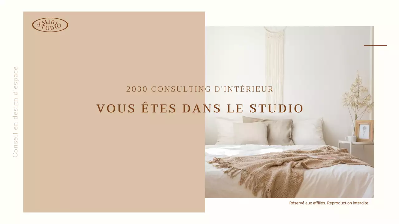 Présentation simple beige