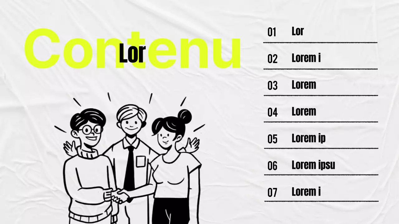 Minutes d'étude simples en jaune et gris