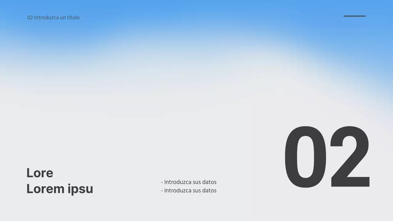 Presentación de degradado borroso