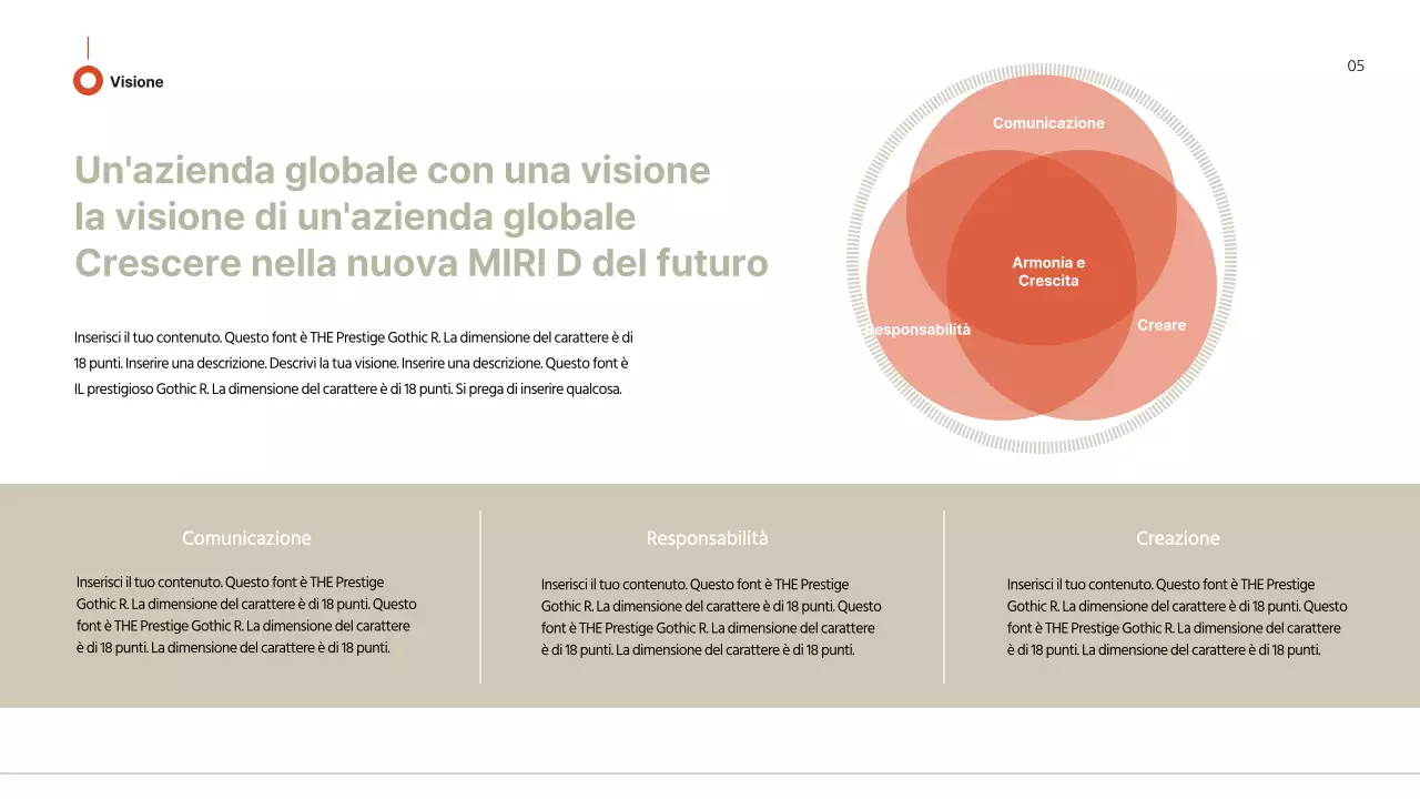 Proposta commerciale dal sapore rosso-marrone