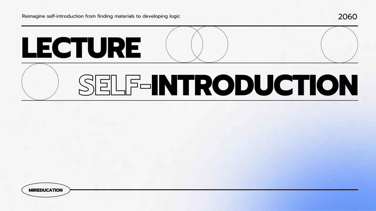 Presentasi Panduan Kuliah Modern Biru