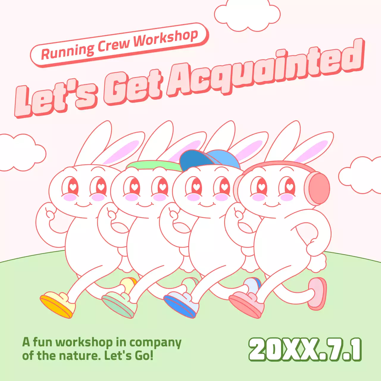 핑크 애니메이션 워크숍 공지 인스타그램 캐러셀