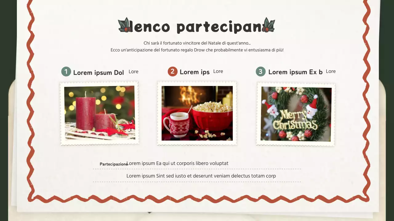 Invito vintage al concetto di lettera di Natale