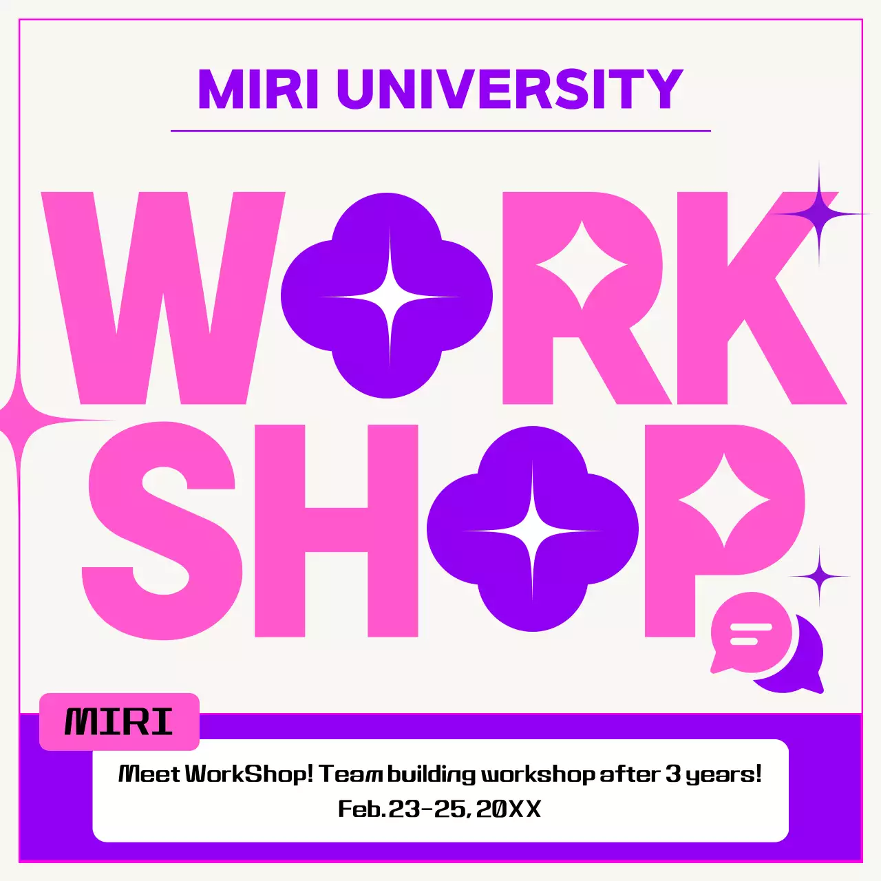 키치한 분홍계열의 mz 워크샵 홍보 영상