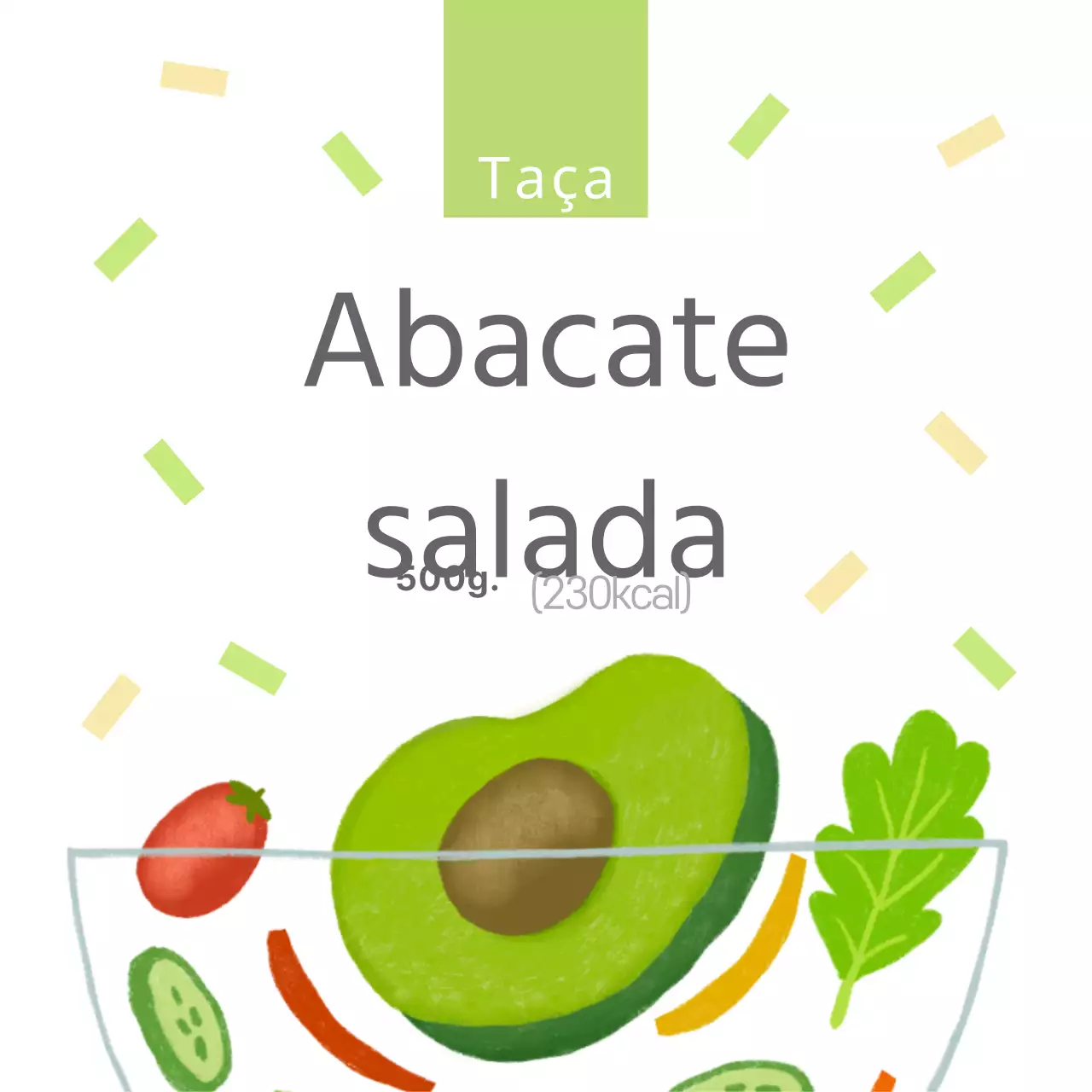 Salada de abacate