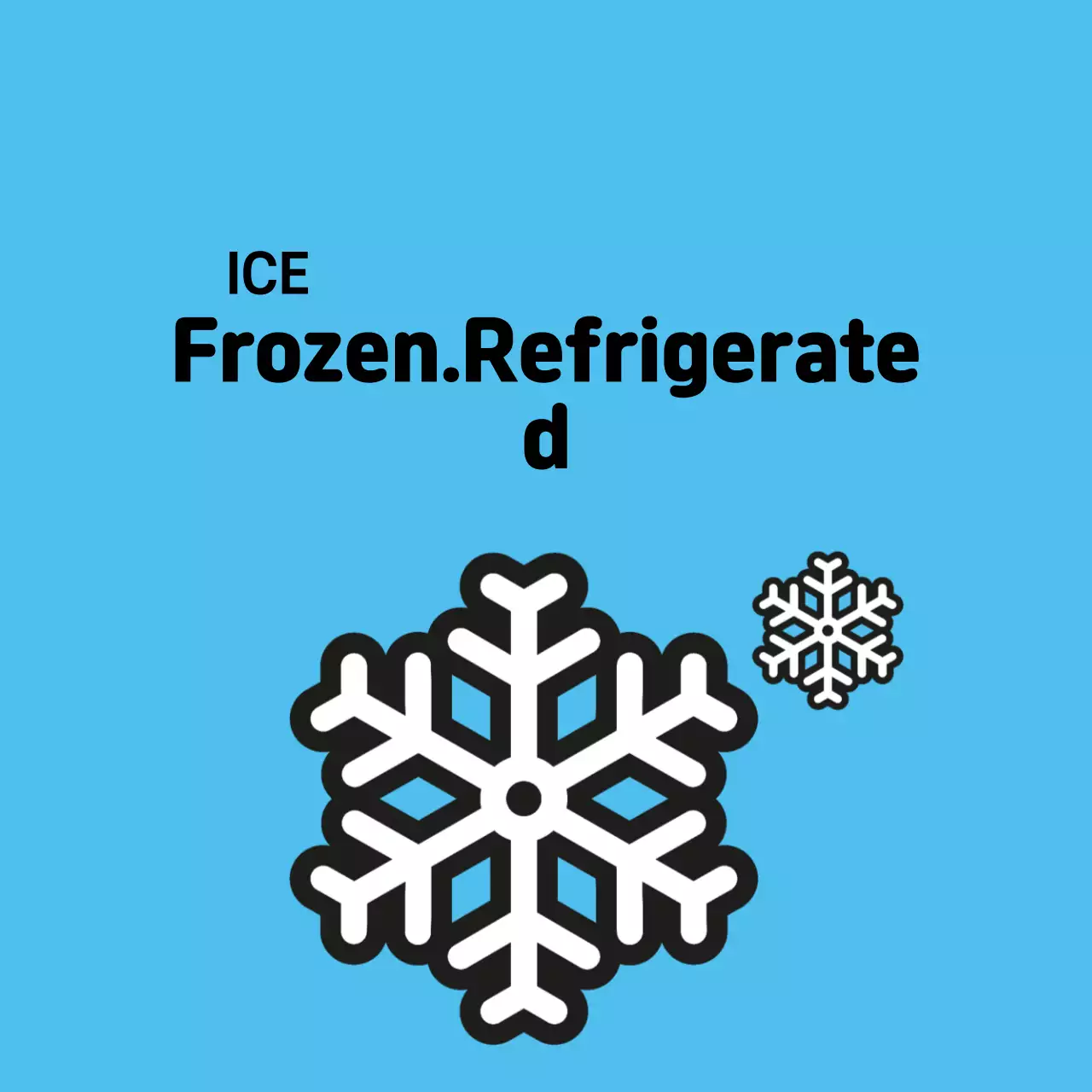 Blue Simple Ice Notice Banner