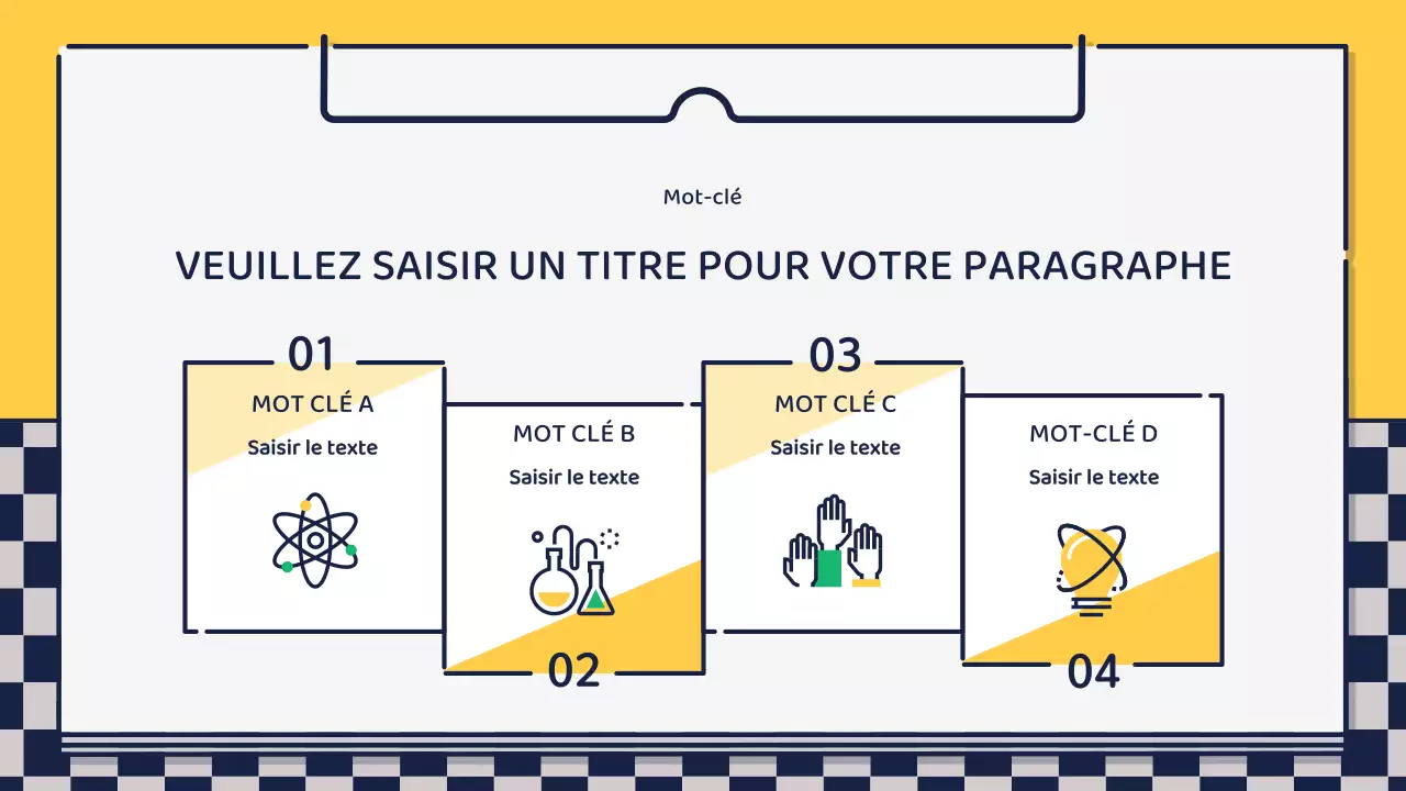 Présentation sur la conception d'icônes mignonnes et basiques en vert et jaune