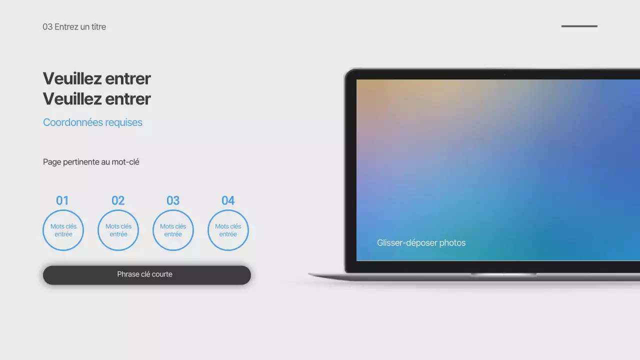 Présentation d'un dégradé flou