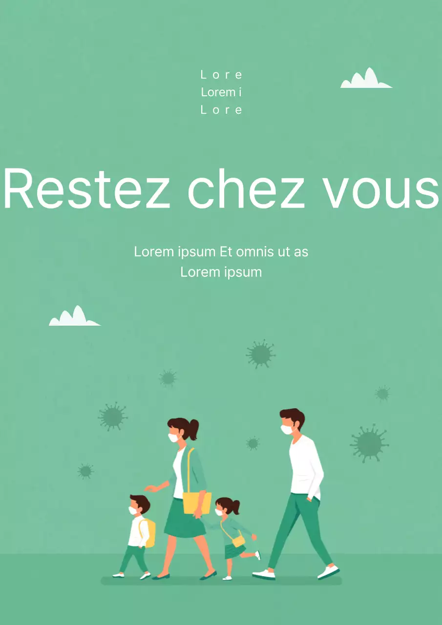 Annonces dans différentes situations avec des illustrations de la vie quotidienne des gens dans des couleurs calmes